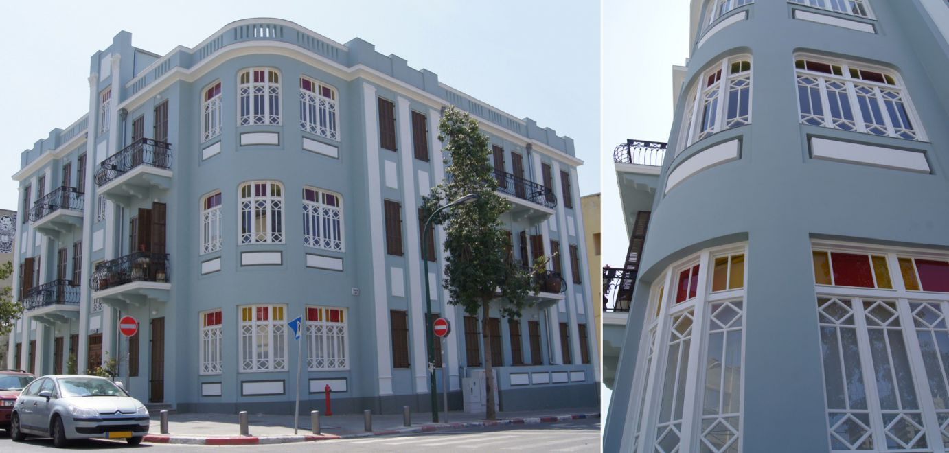Apartamentowiec o zabudowie narożnikowej